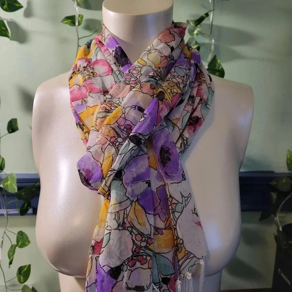 🍁2 for $14🍂 floral Scarf - Picture 1 of 4